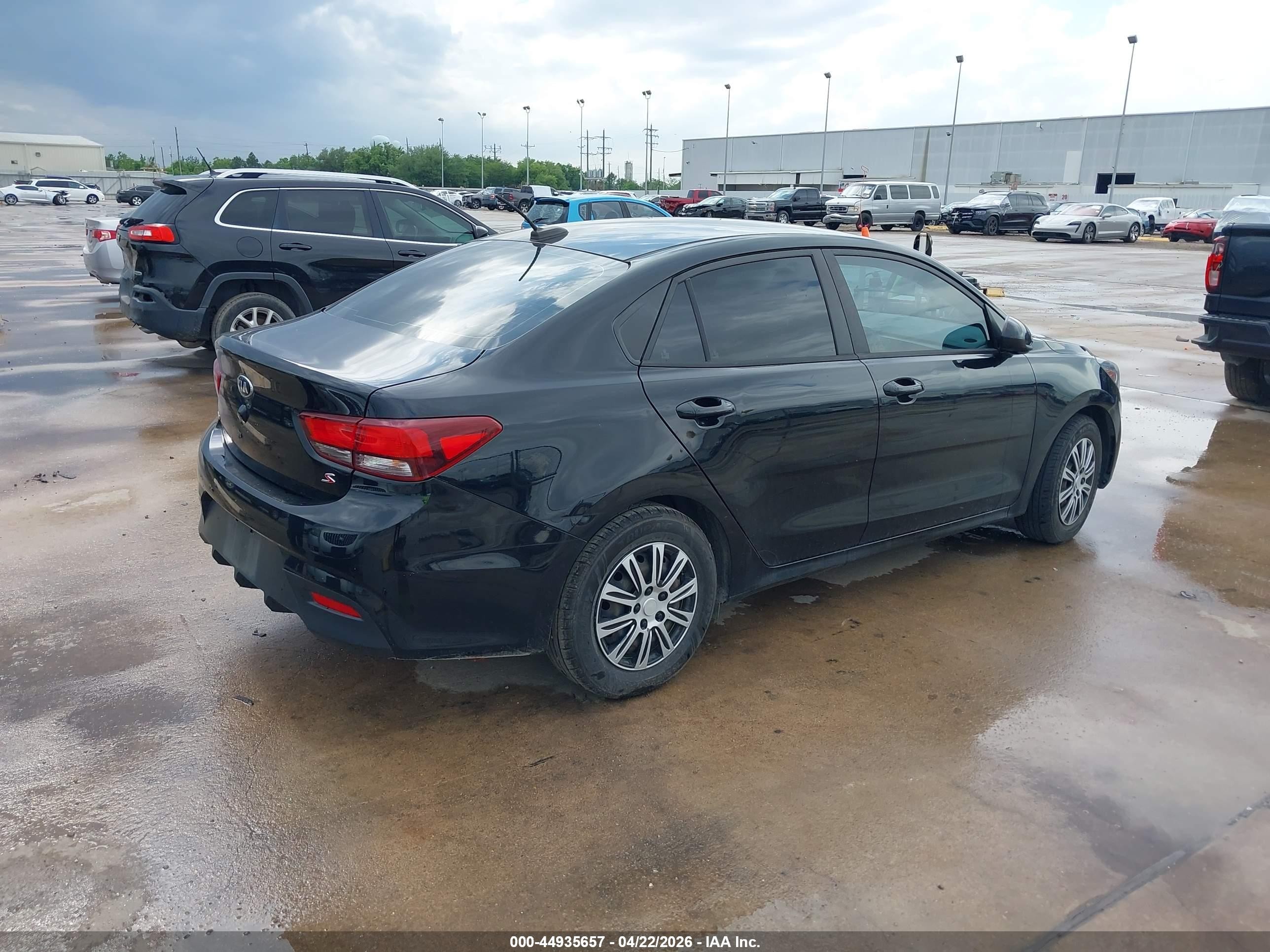 2020 Kia Rio S Black vin: 3KPA24AD8LE322789