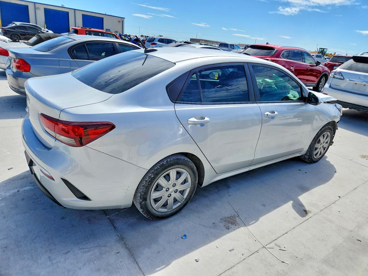 2023 Kia Rio Lx Silver vin: 3KPA24AD8PE554475