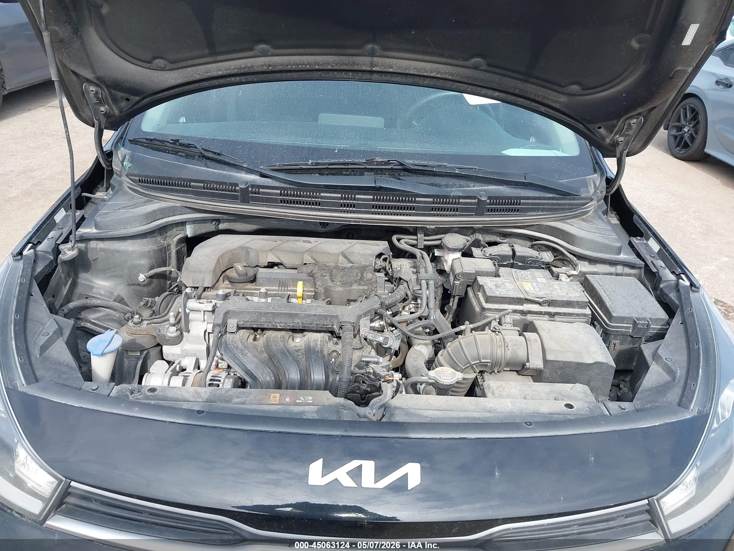 2022 Kia Rio S Black vin: 3KPA24AD9NE437663