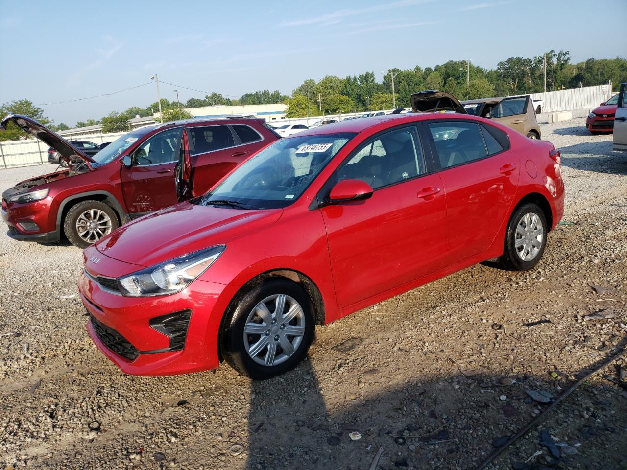 2023 Kia Rio Lx Красный vin: 3KPA24AD9PE607796