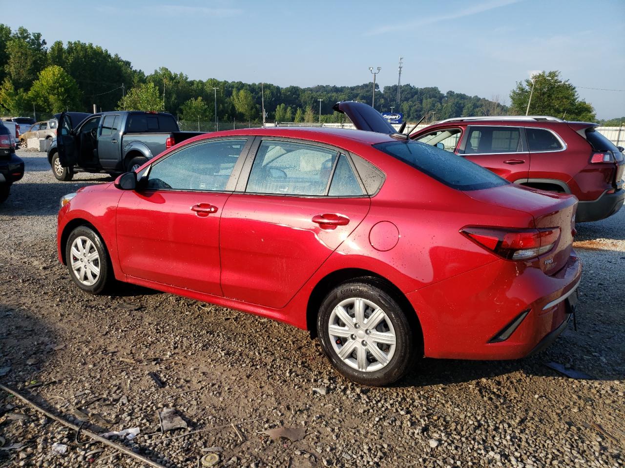 2023 Kia Rio Lx Красный vin: 3KPA24AD9PE607796