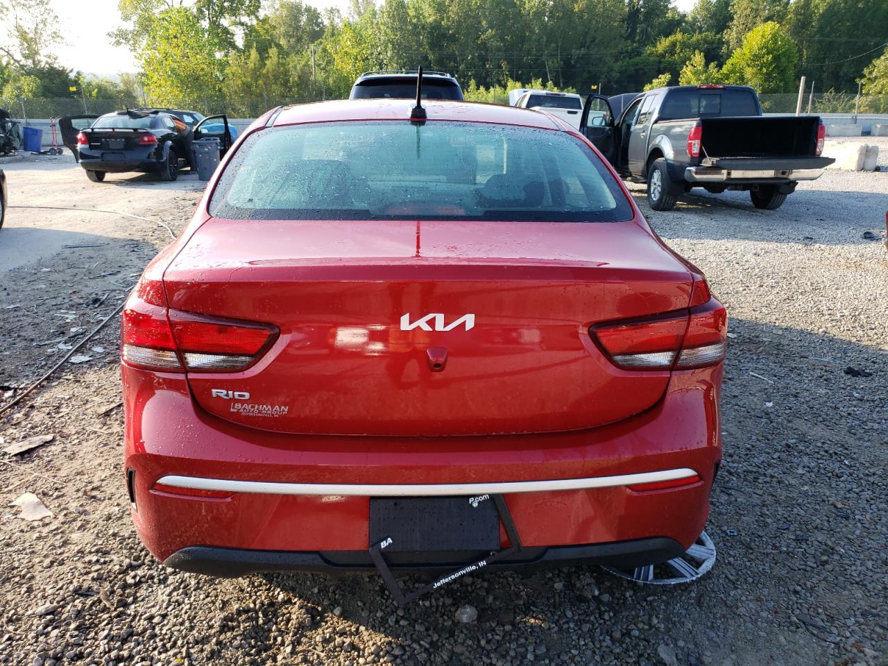 2023 Kia Rio Lx Красный vin: 3KPA24AD9PE607796
