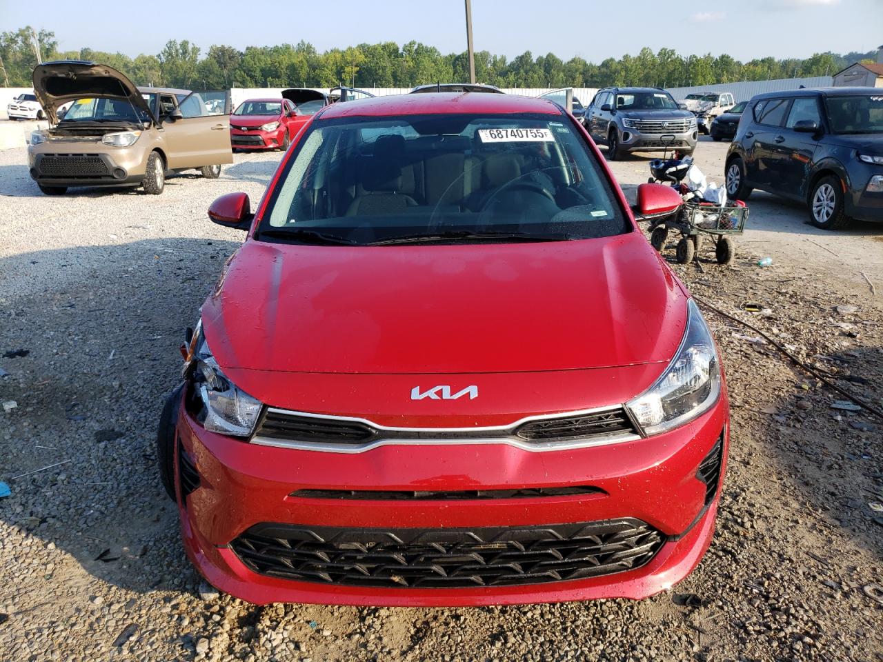 2023 Kia Rio Lx Красный vin: 3KPA24AD9PE607796