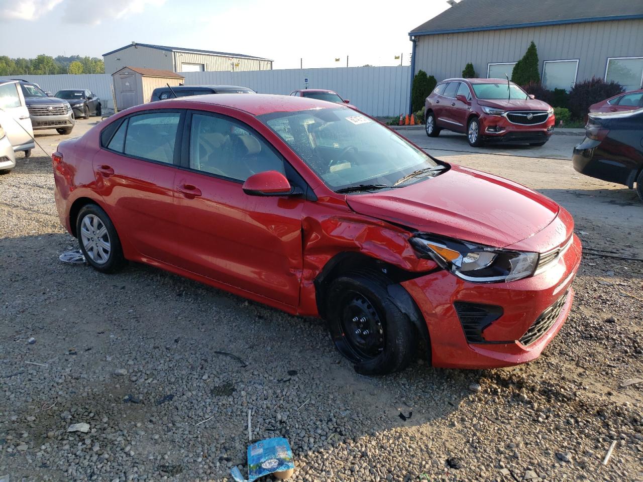 2023 Kia Rio Lx Красный vin: 3KPA24AD9PE607796