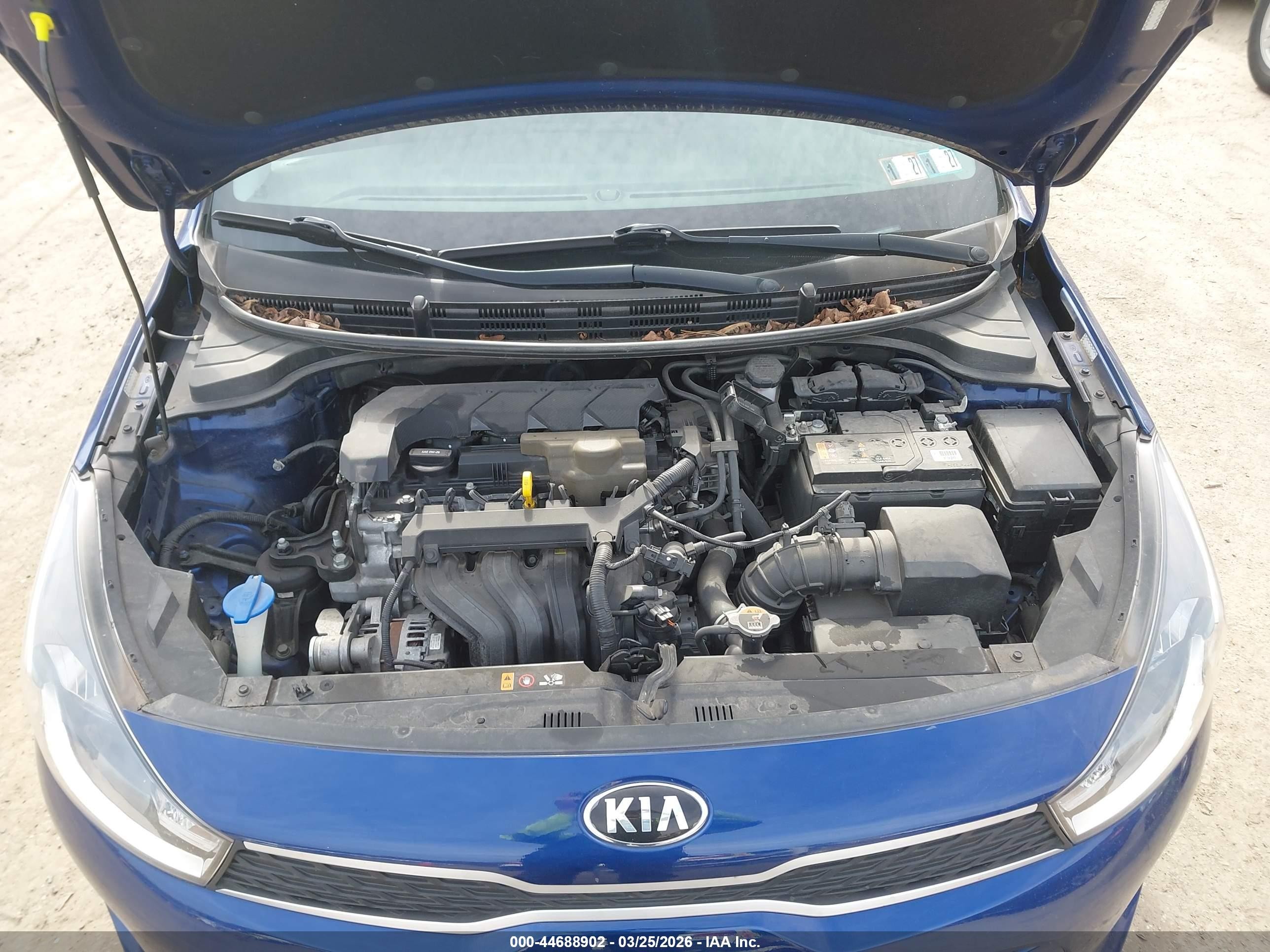 2020 Kia Rio S Синий vin: 3KPA24ADXLE336368