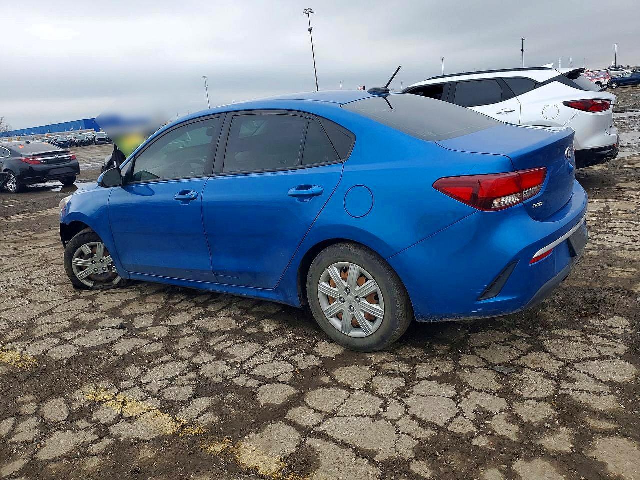 2021 Kia Rio S Blue vin: 3KPA24ADXME403178
