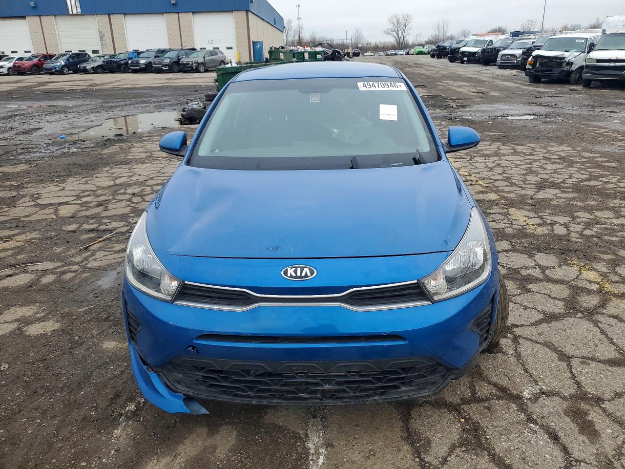 2021 Kia Rio S Blue vin: 3KPA24ADXME403178