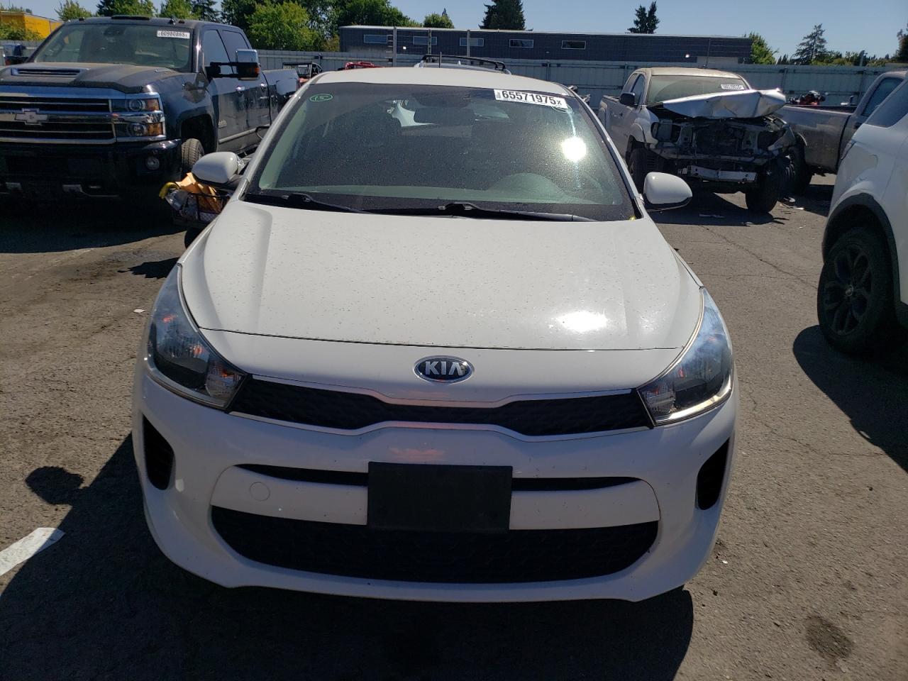 2018 Kia Rio Lx White vin: 3KPA25AB5JE086264