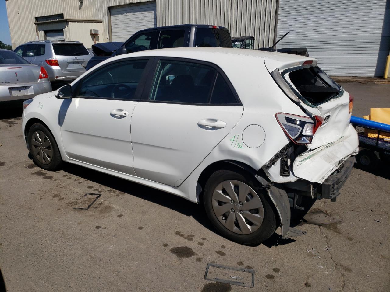 2018 Kia Rio Lx White vin: 3KPA25AB5JE086264