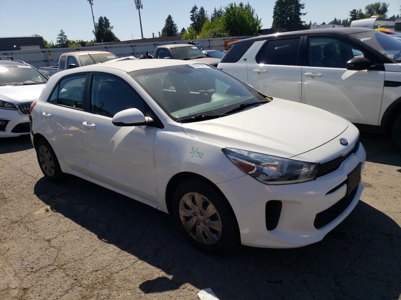 2018 Kia Rio Lx White vin: 3KPA25AB5JE086264