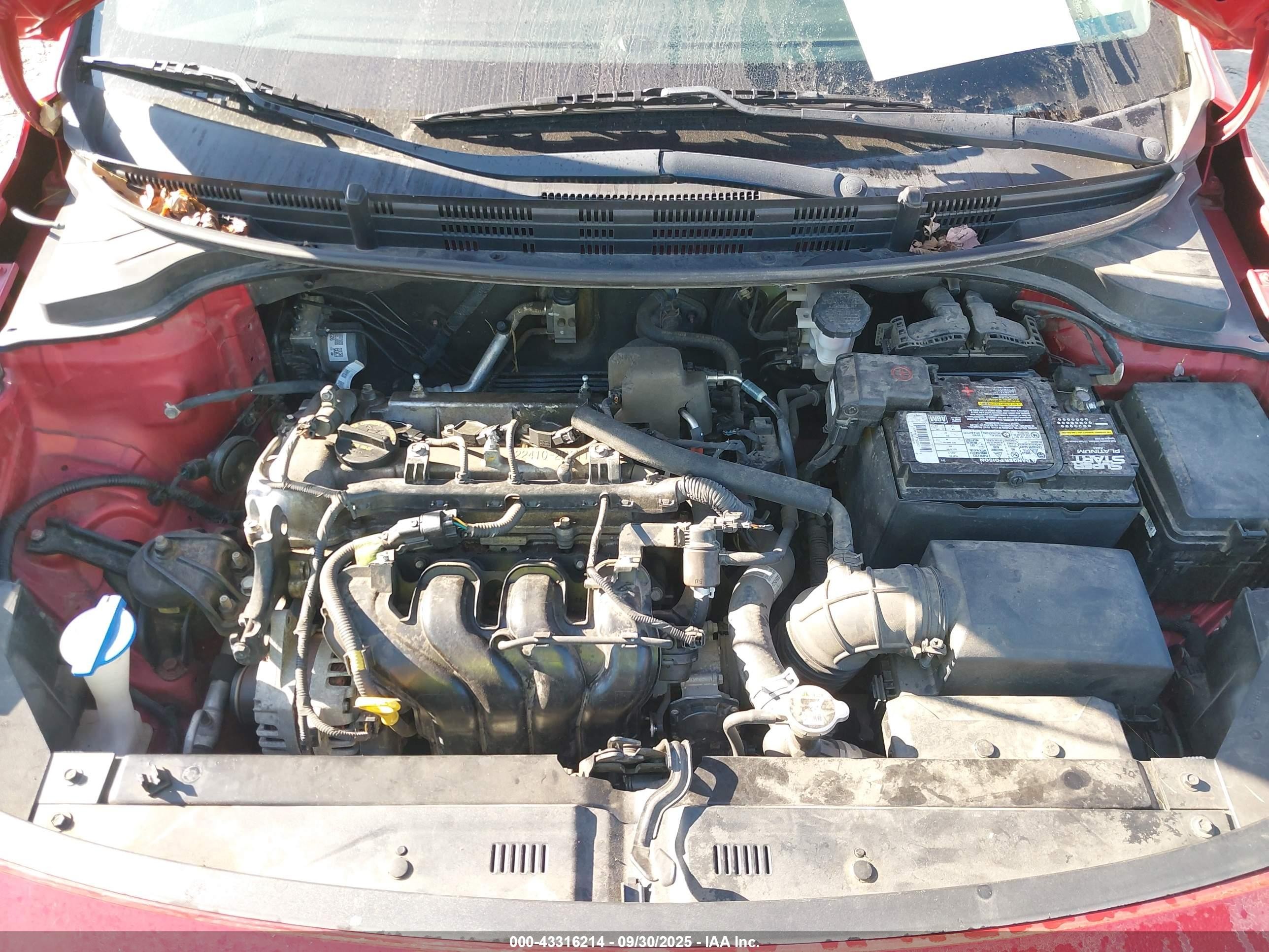 2018 Kia Rio S Red vin: 3KPA25AB8JE094942