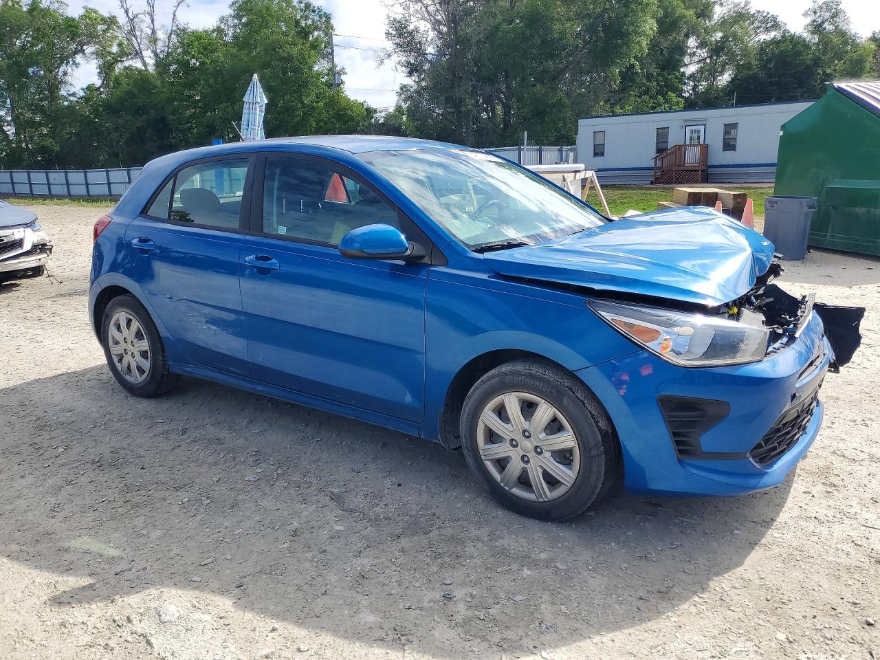 2022 Kia Rio 5-door S Blue vin: 3KPA25AD1NE441650