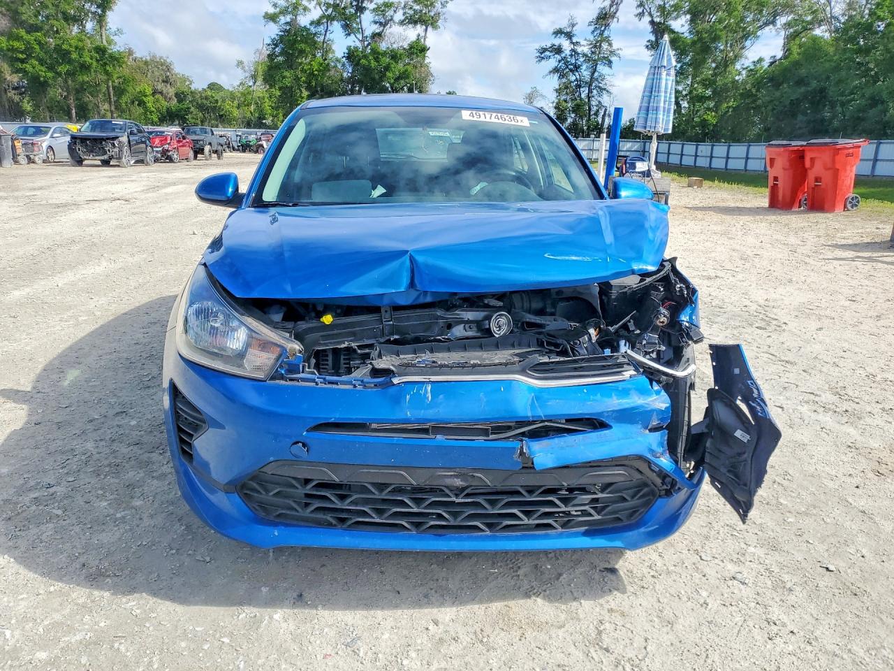 2022 Kia Rio 5-door S Blue vin: 3KPA25AD1NE441650