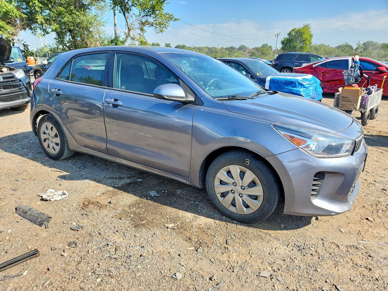 2020 Kia Rio 5-door S Gray vin: 3KPA25AD3LE274351