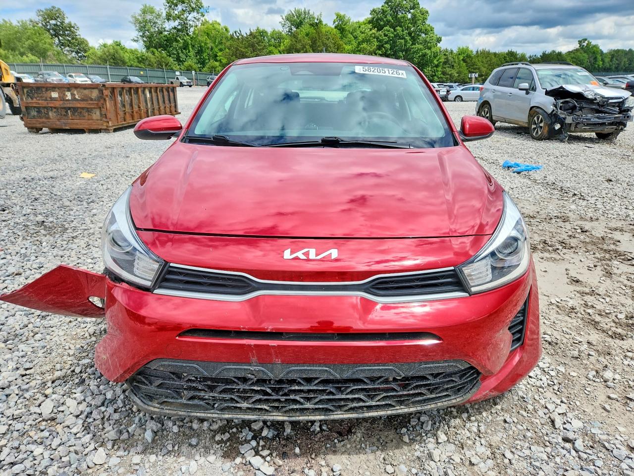 2022 Kia Rio S Красный vin: 3KPA25AD6NE468312