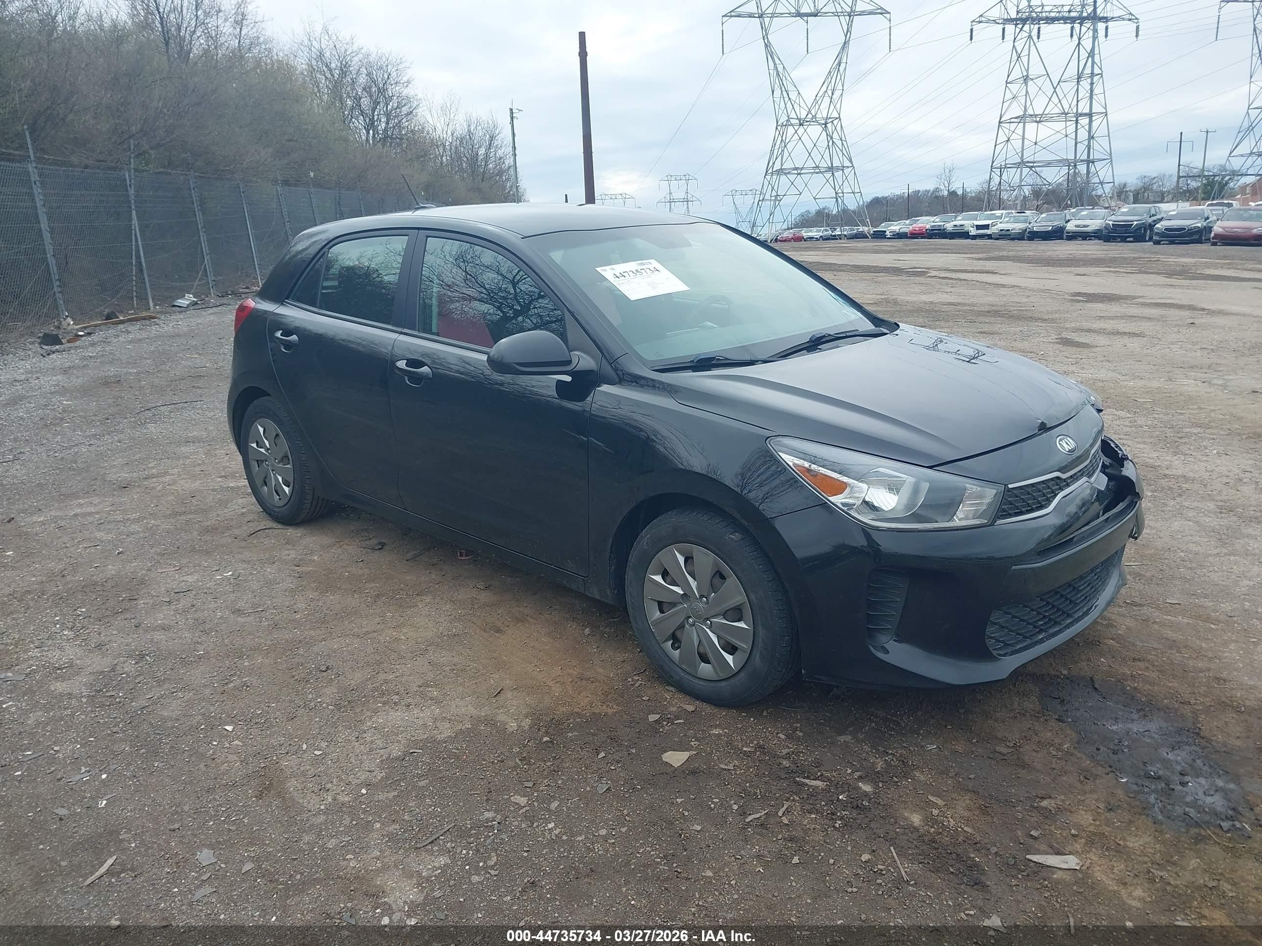 2020 Kia Rio 5-door S Черный vin: 3KPA25AD8LE348167