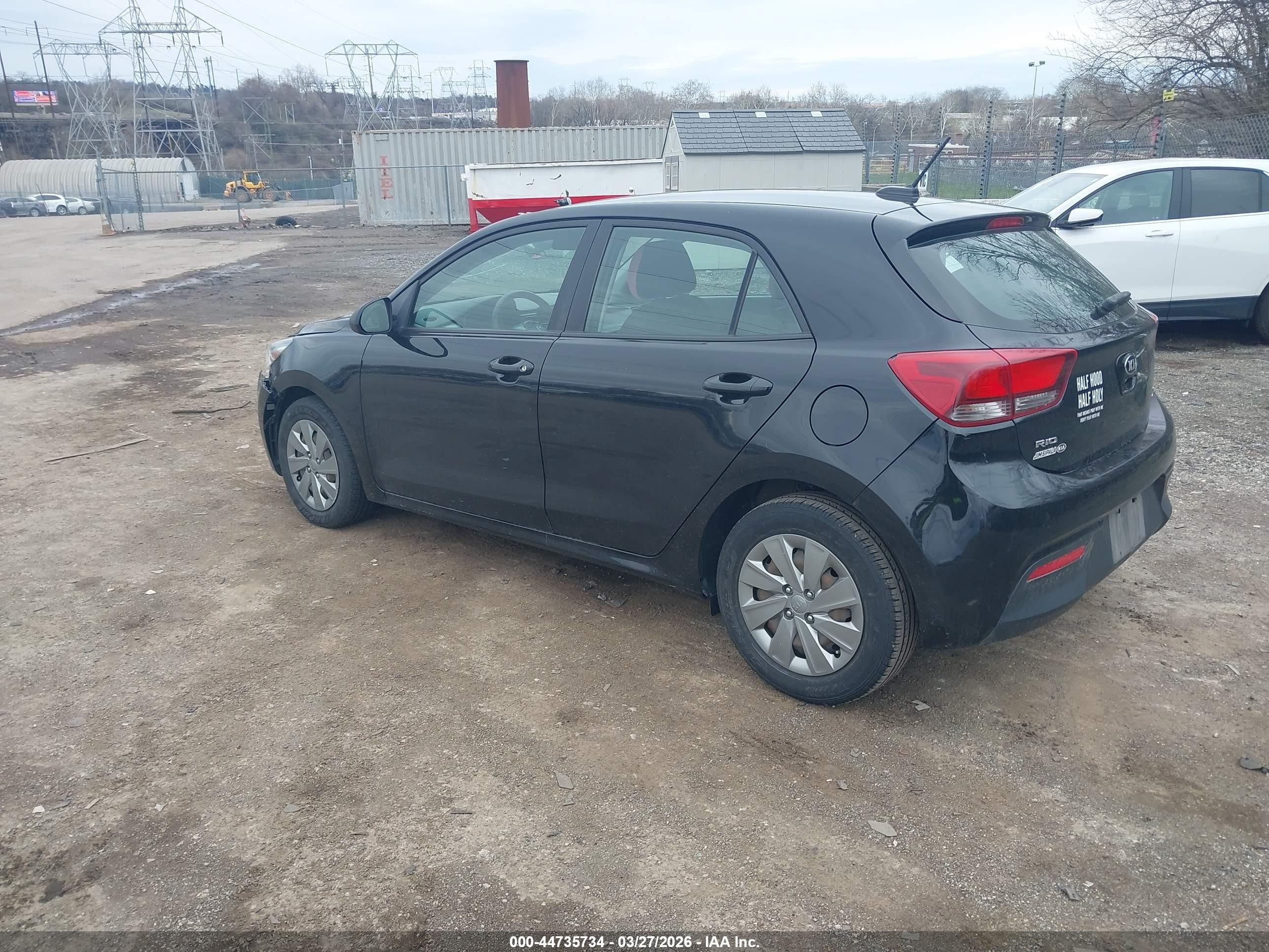 2020 Kia Rio 5-door S Черный vin: 3KPA25AD8LE348167