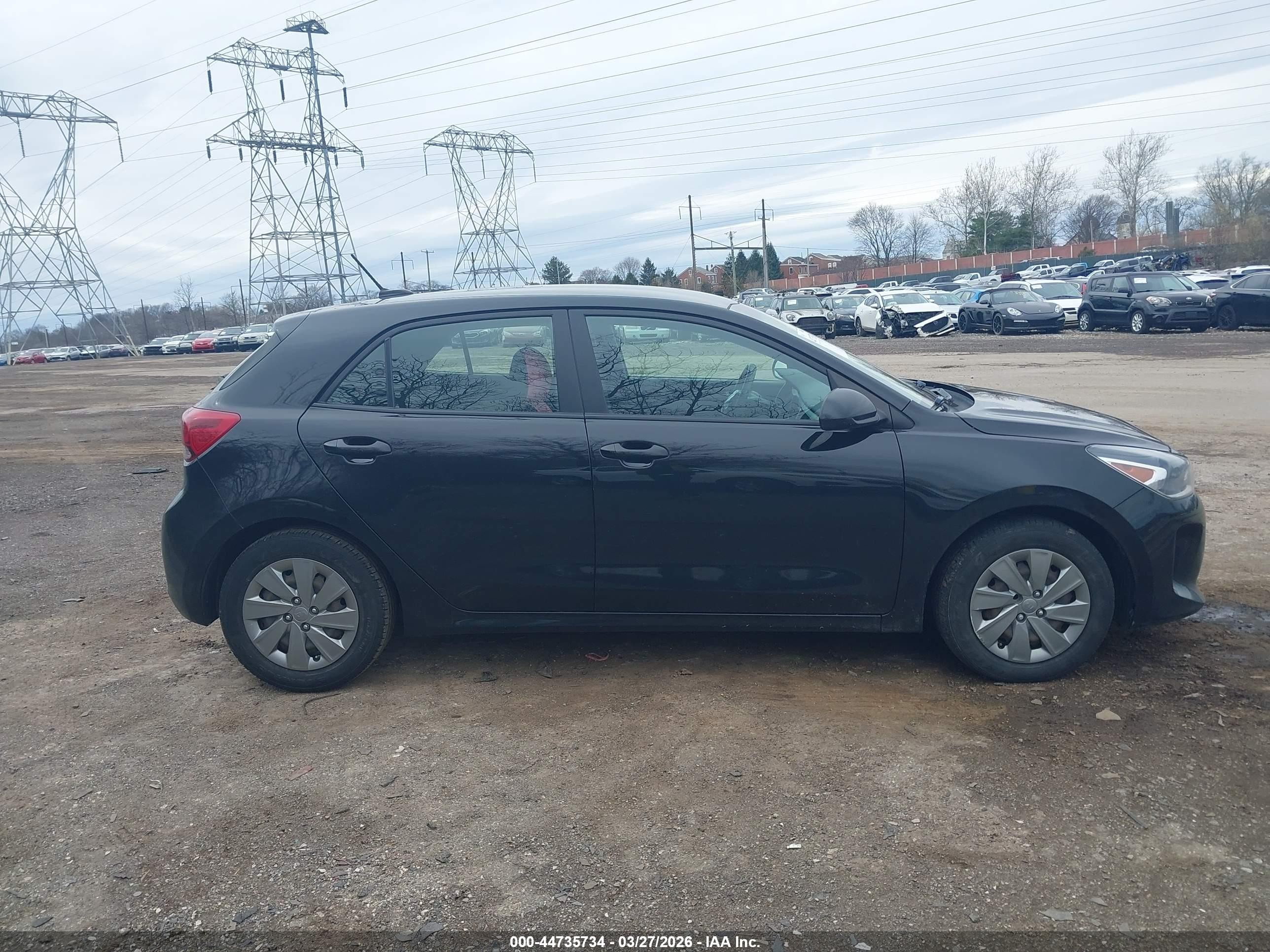 2020 Kia Rio 5-door S Черный vin: 3KPA25AD8LE348167