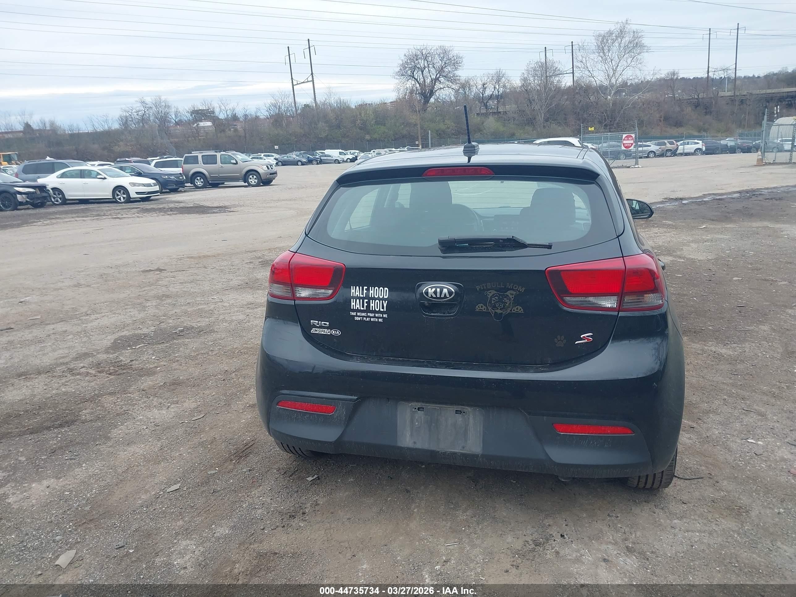 2020 Kia Rio 5-door S Черный vin: 3KPA25AD8LE348167