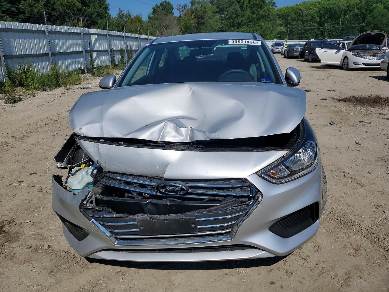 2019 Hyundai Accent Se Silver vin: 3KPC24A30KE073404