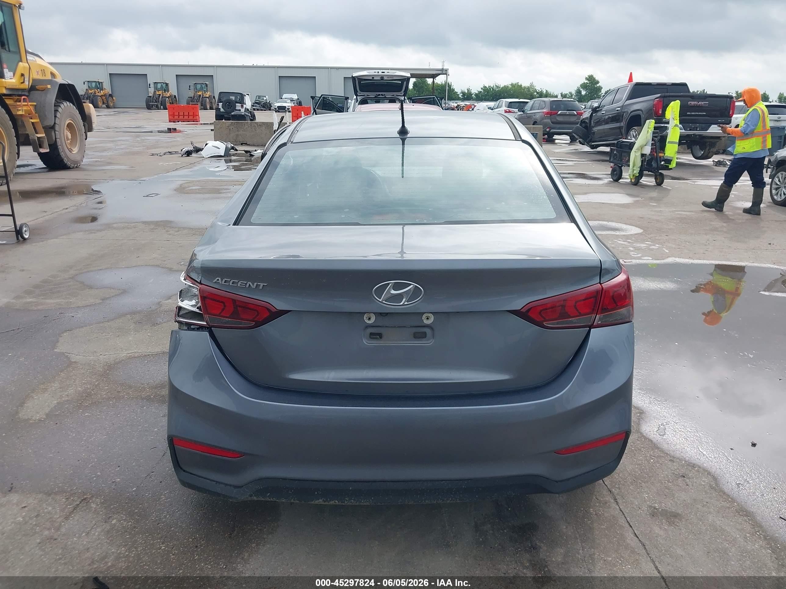 2019 Hyundai Accent Se Серый vin: 3KPC24A31KE039875