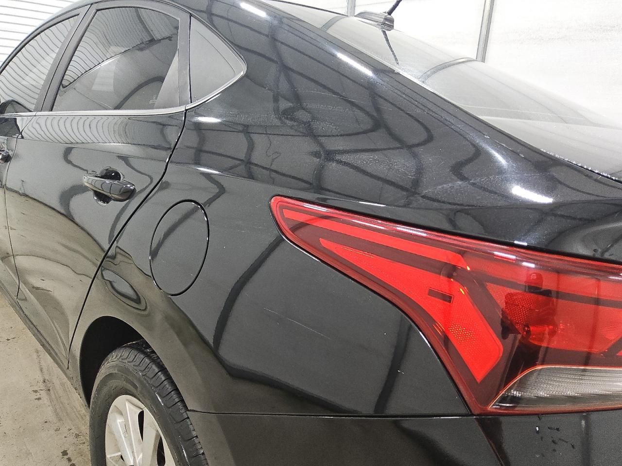 2019 Hyundai Accent Sel Black vin: 3KPC24A32KE051033 Damage: Left Qtr Panel, Heavy Scratch, > 12 Inches