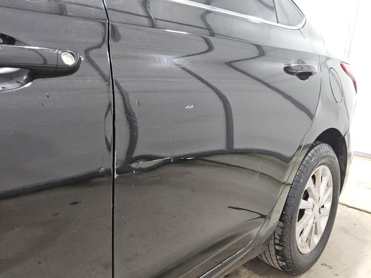 2019 Hyundai Accent Sel Black vin: 3KPC24A32KE051033 Damage: Left Rear Door, Dent(S) W/ Paint Dmg, > 12 Inches