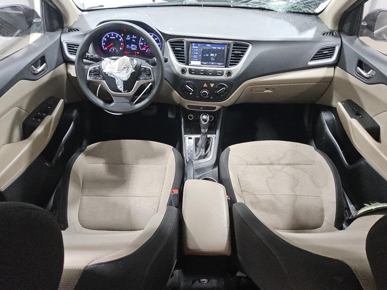 2019 Hyundai Accent Sel Black vin: 3KPC24A32KE051033 Damage: Right Front Seat Cushion, Stained, Permanent