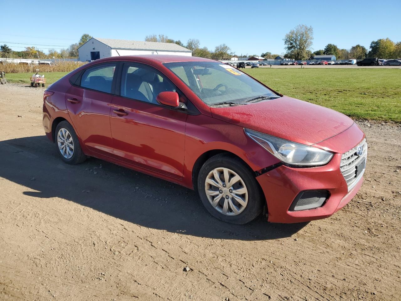 2018 Hyundai Accent Se Красный vin: 3KPC24A34JE017884
