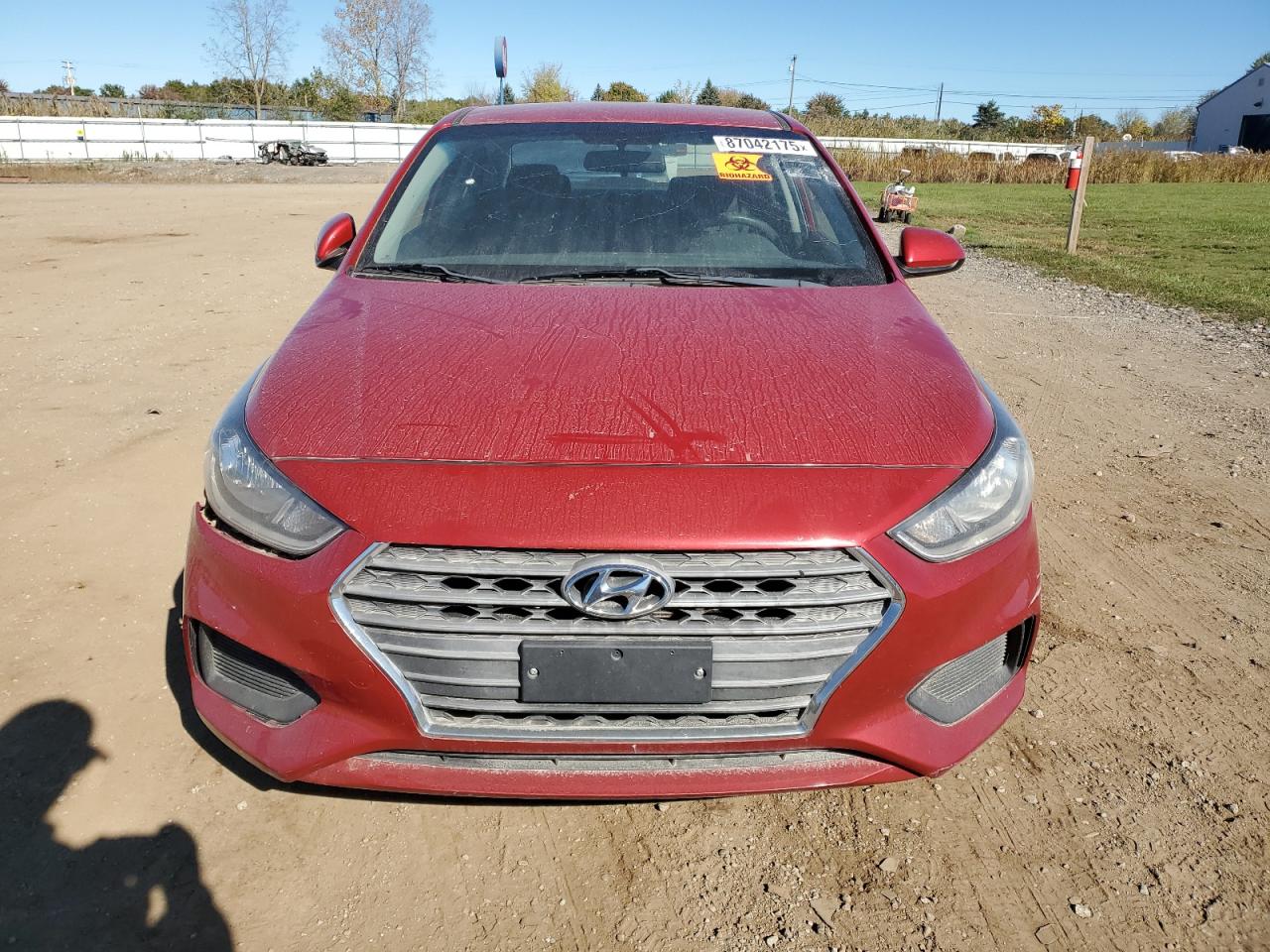 2018 Hyundai Accent Se Красный vin: 3KPC24A34JE017884