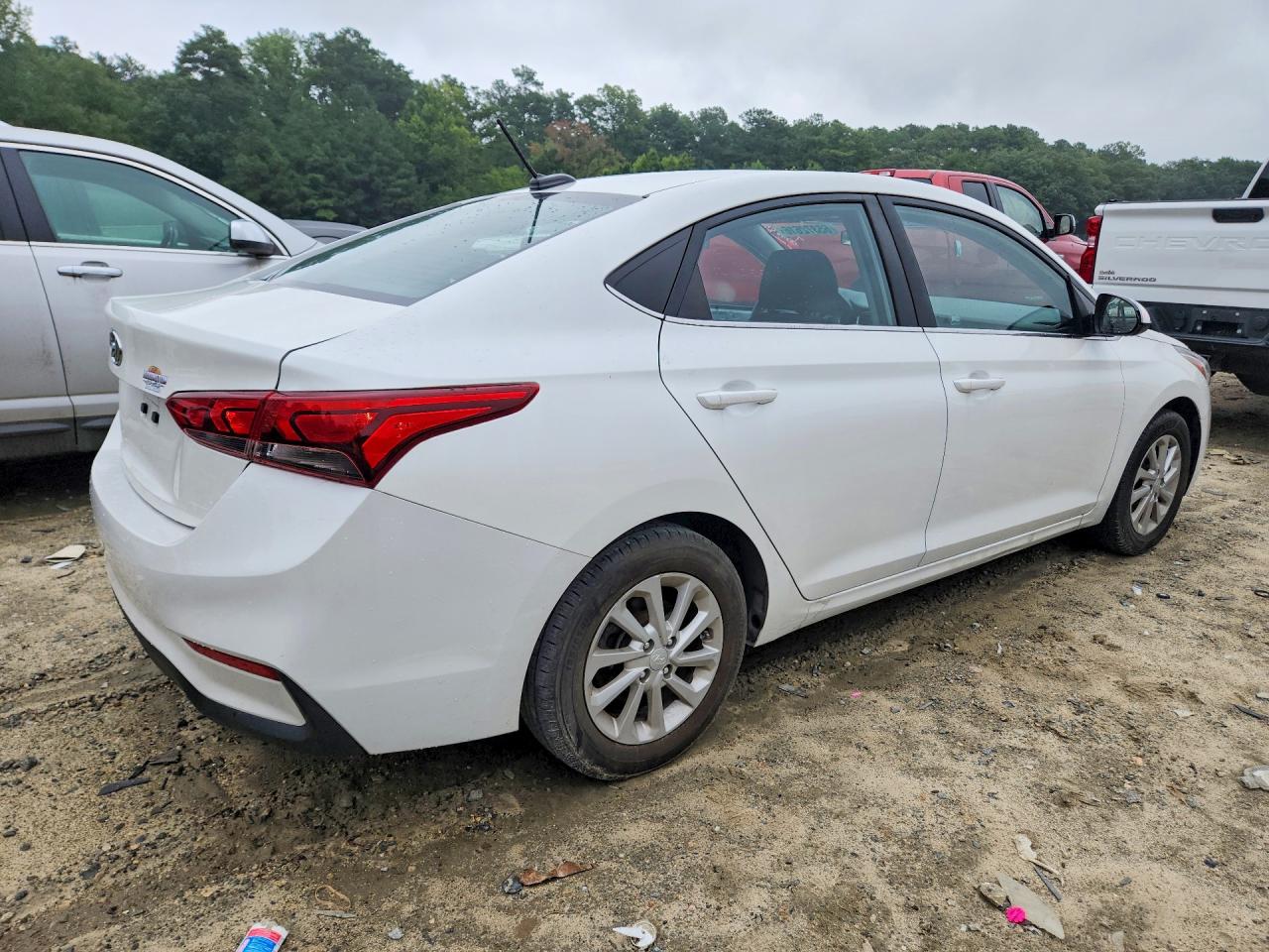 2019 Hyundai Accent Sel White vin: 3KPC24A35KE044044