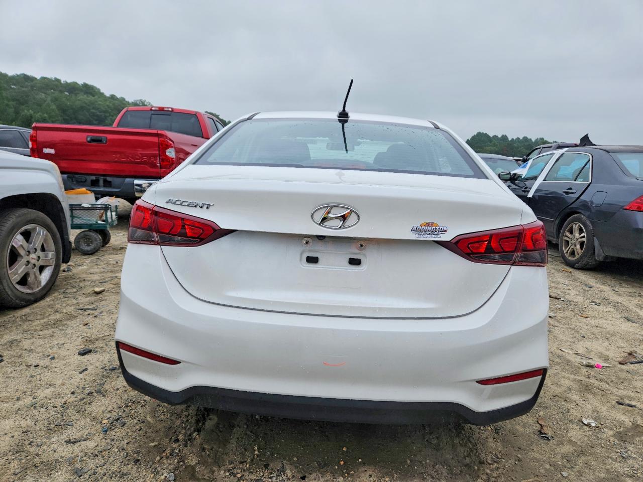 2019 Hyundai Accent Sel White vin: 3KPC24A35KE044044