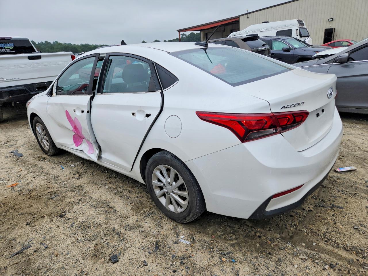2019 Hyundai Accent Sel White vin: 3KPC24A35KE044044