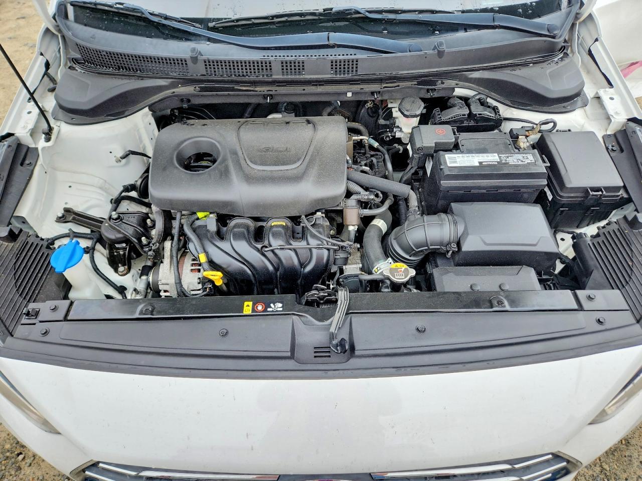 2019 Hyundai Accent Sel White vin: 3KPC24A35KE044044