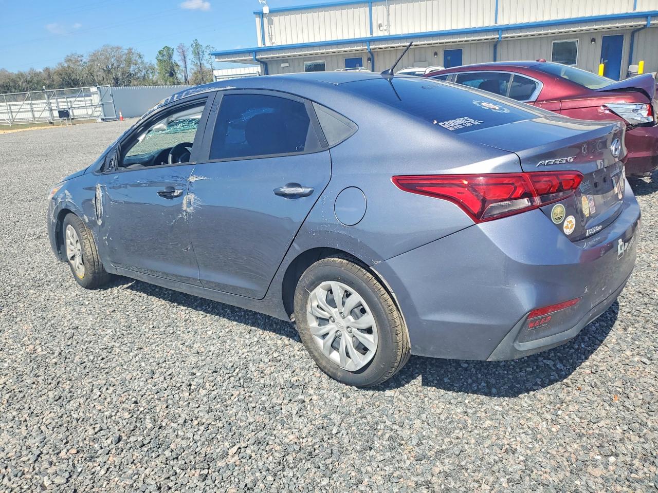 2018 Hyundai Accent Gray vin: 3KPC24A37JE020570