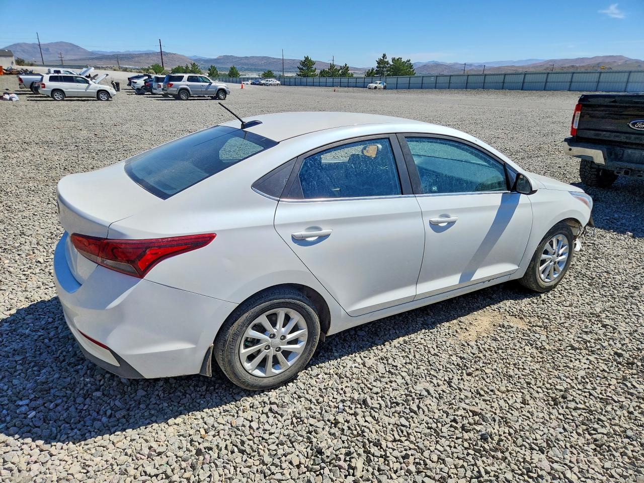 2019 Hyundai Accent Sel White vin: 3KPC24A37KE047107