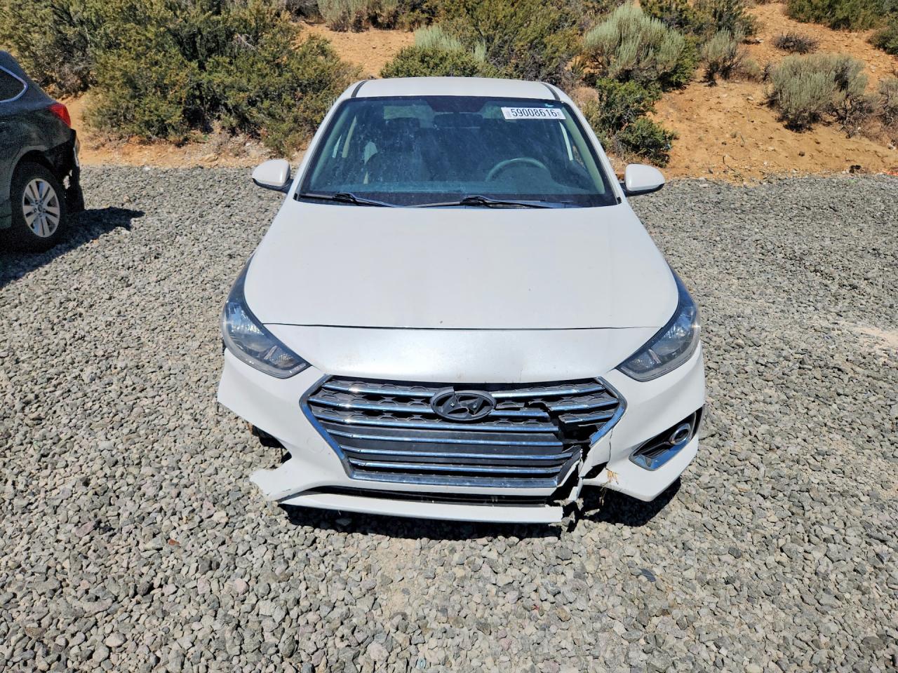 2019 Hyundai Accent Sel White vin: 3KPC24A37KE047107