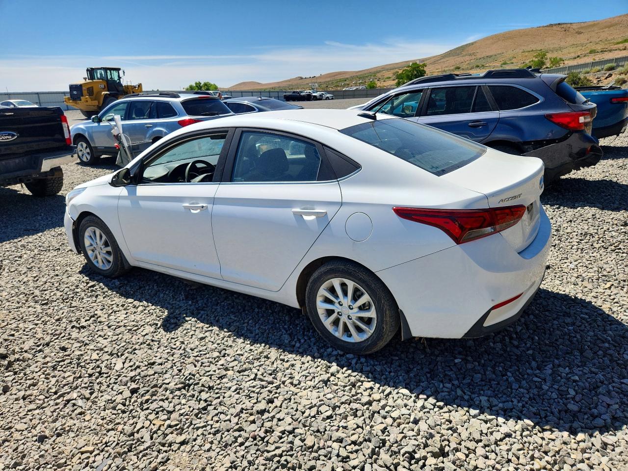2019 Hyundai Accent Sel White vin: 3KPC24A37KE047107
