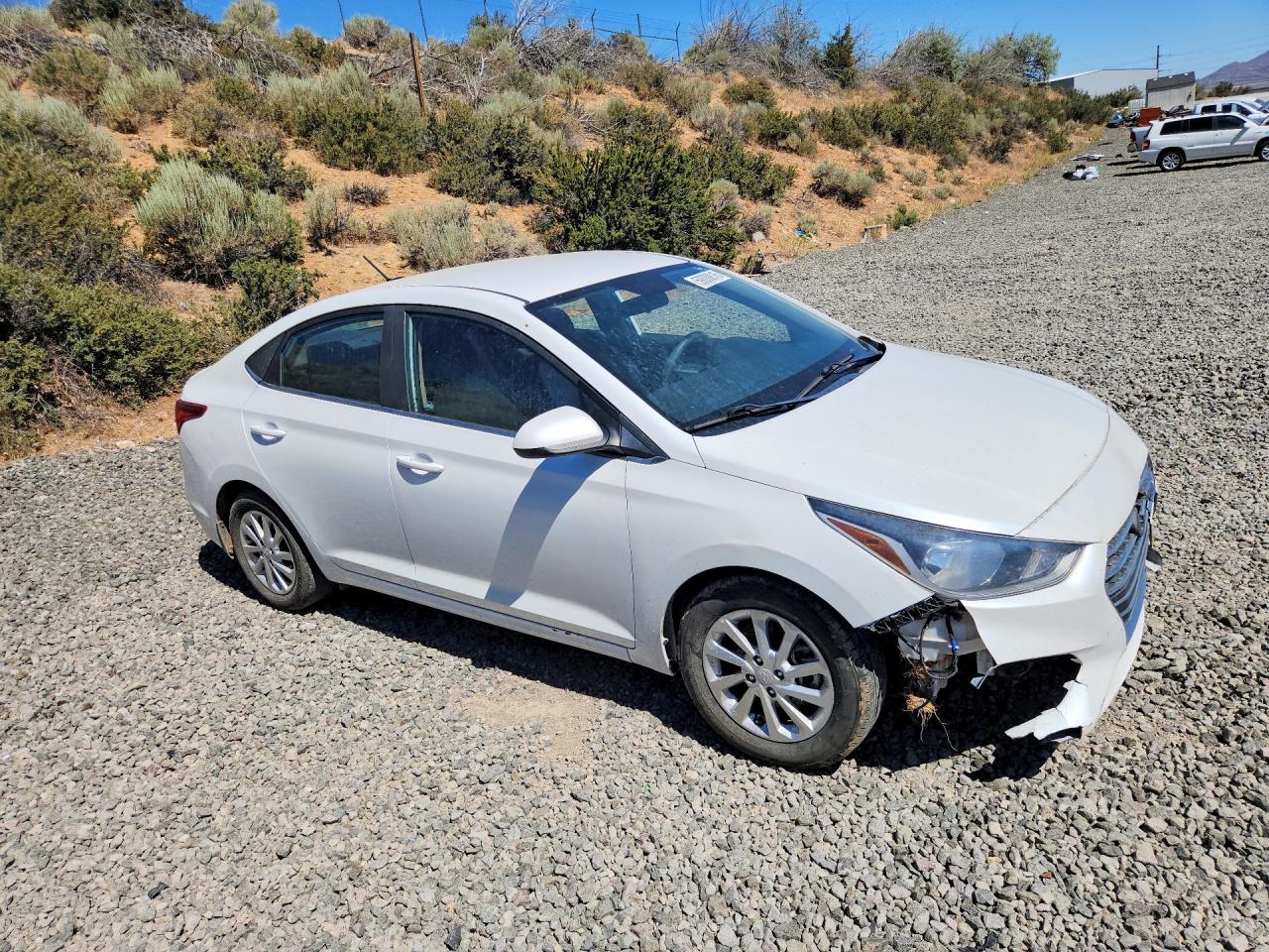 2019 Hyundai Accent Sel White vin: 3KPC24A37KE047107