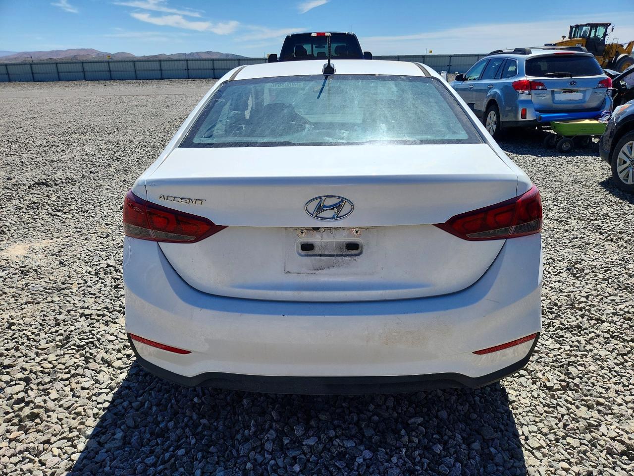 2019 Hyundai Accent Sel White vin: 3KPC24A37KE047107