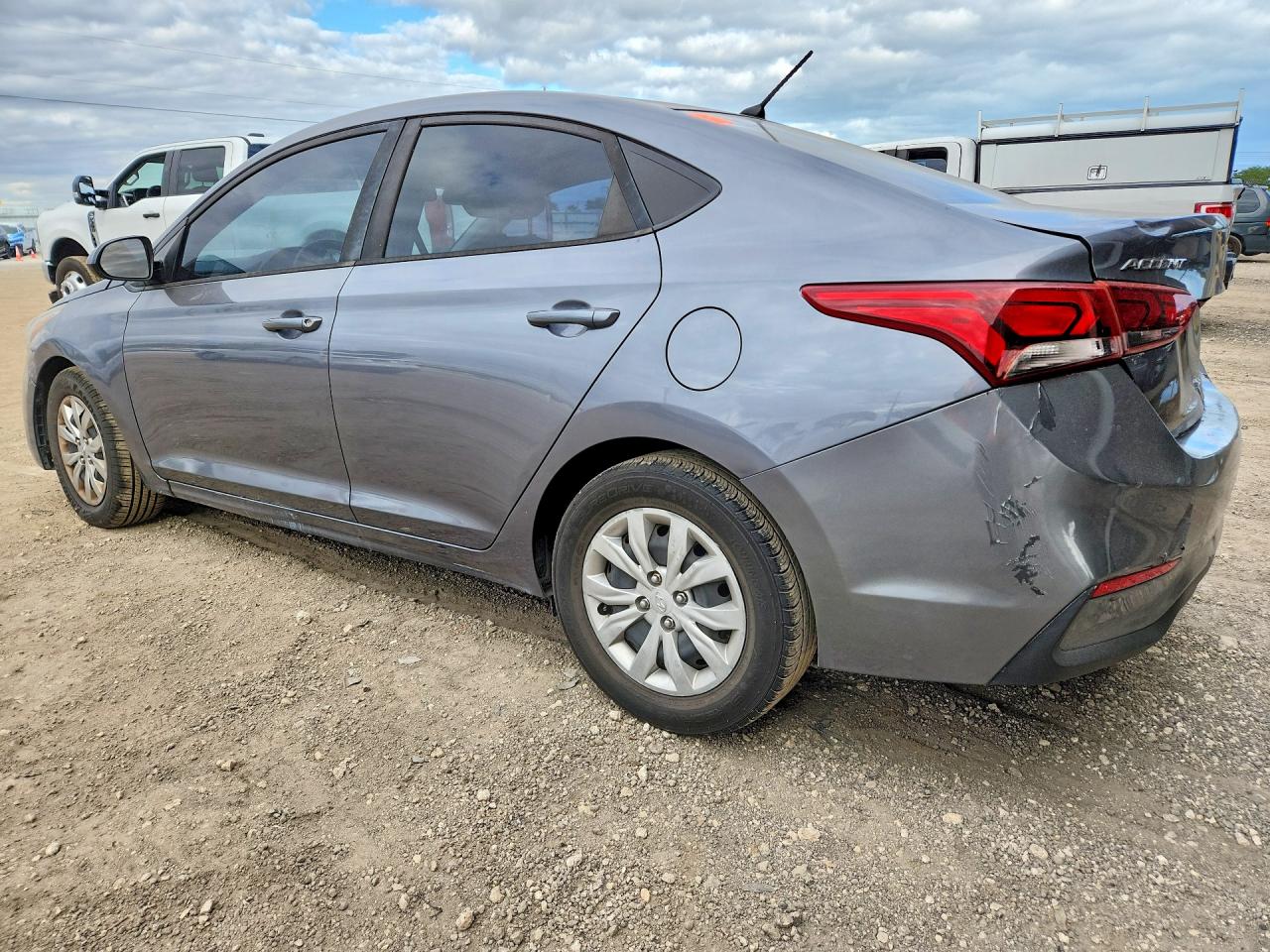 2019 Hyundai Accent Se Gray vin: 3KPC24A38KE038612