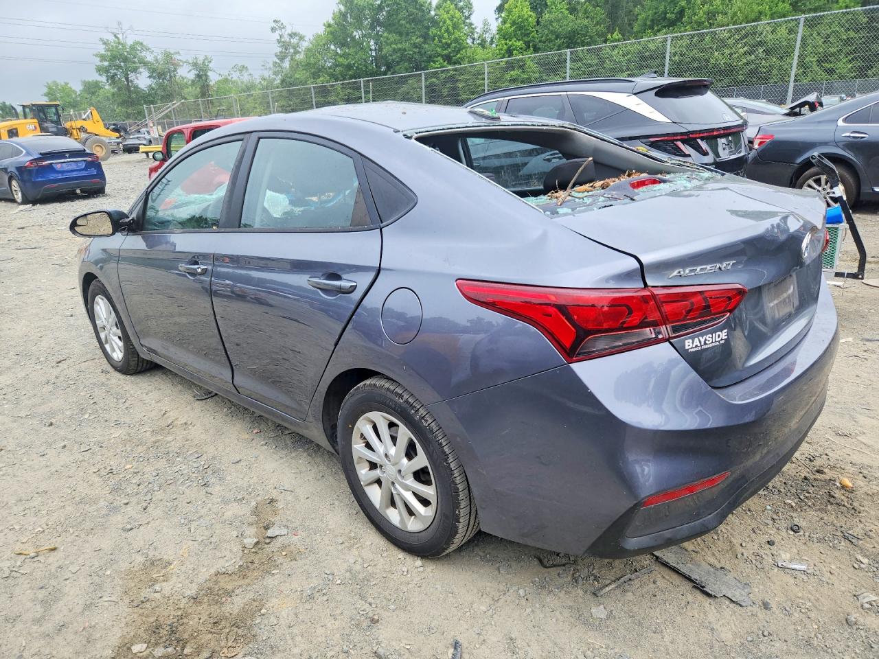 2018 Hyundai Accent Sel Gray vin: 3KPC24A39JE021414