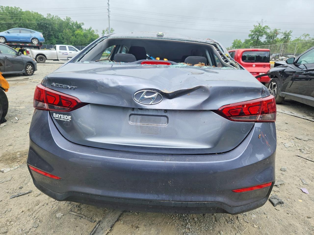 2018 Hyundai Accent Sel Gray vin: 3KPC24A39JE021414
