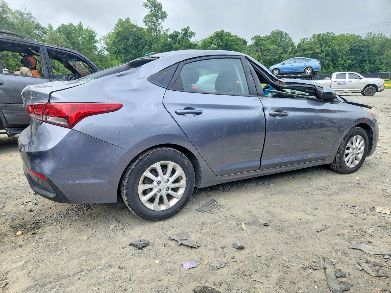 2018 Hyundai Accent Sel Gray vin: 3KPC24A39JE021414