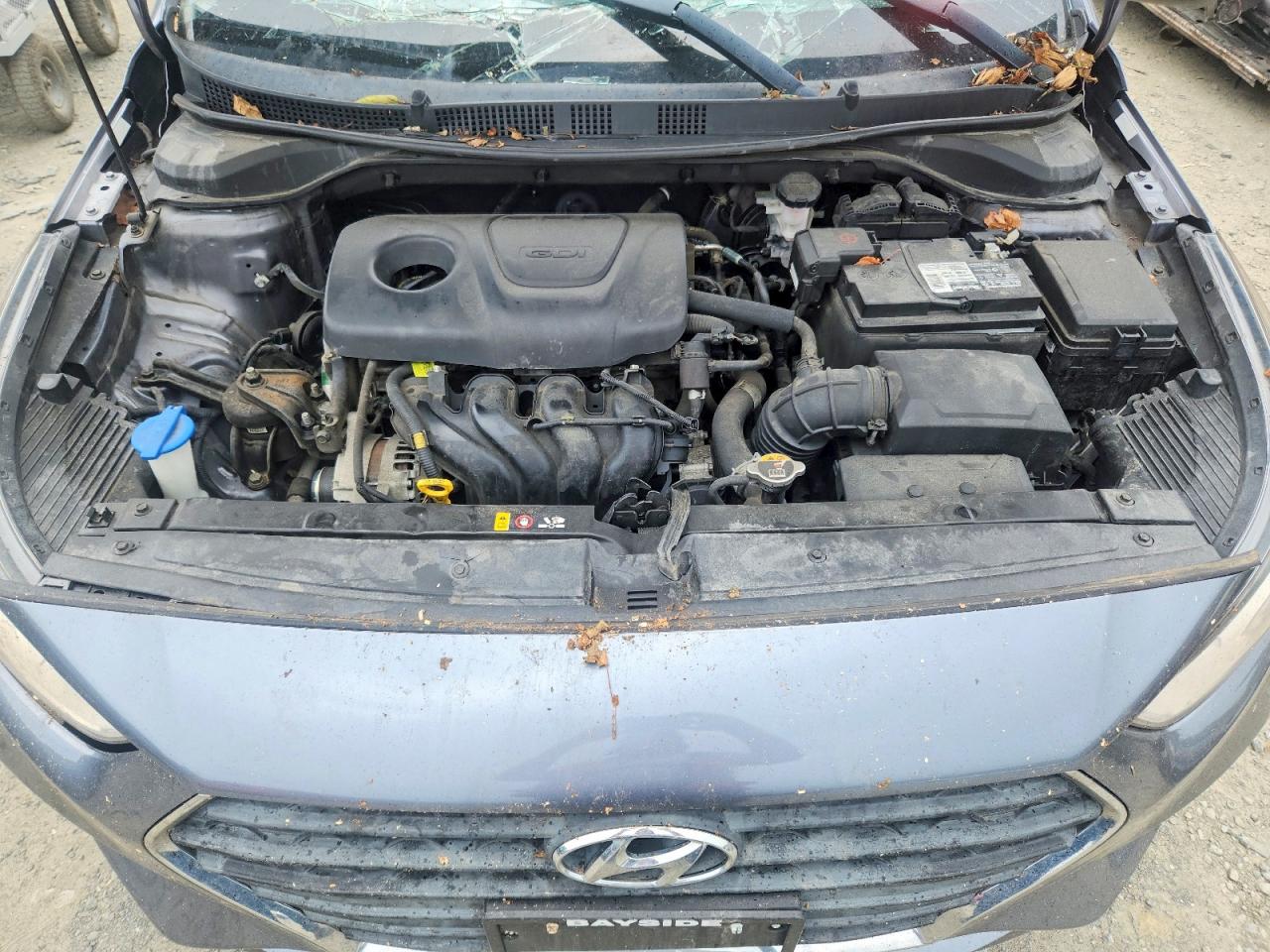 2018 Hyundai Accent Sel Gray vin: 3KPC24A39JE021414