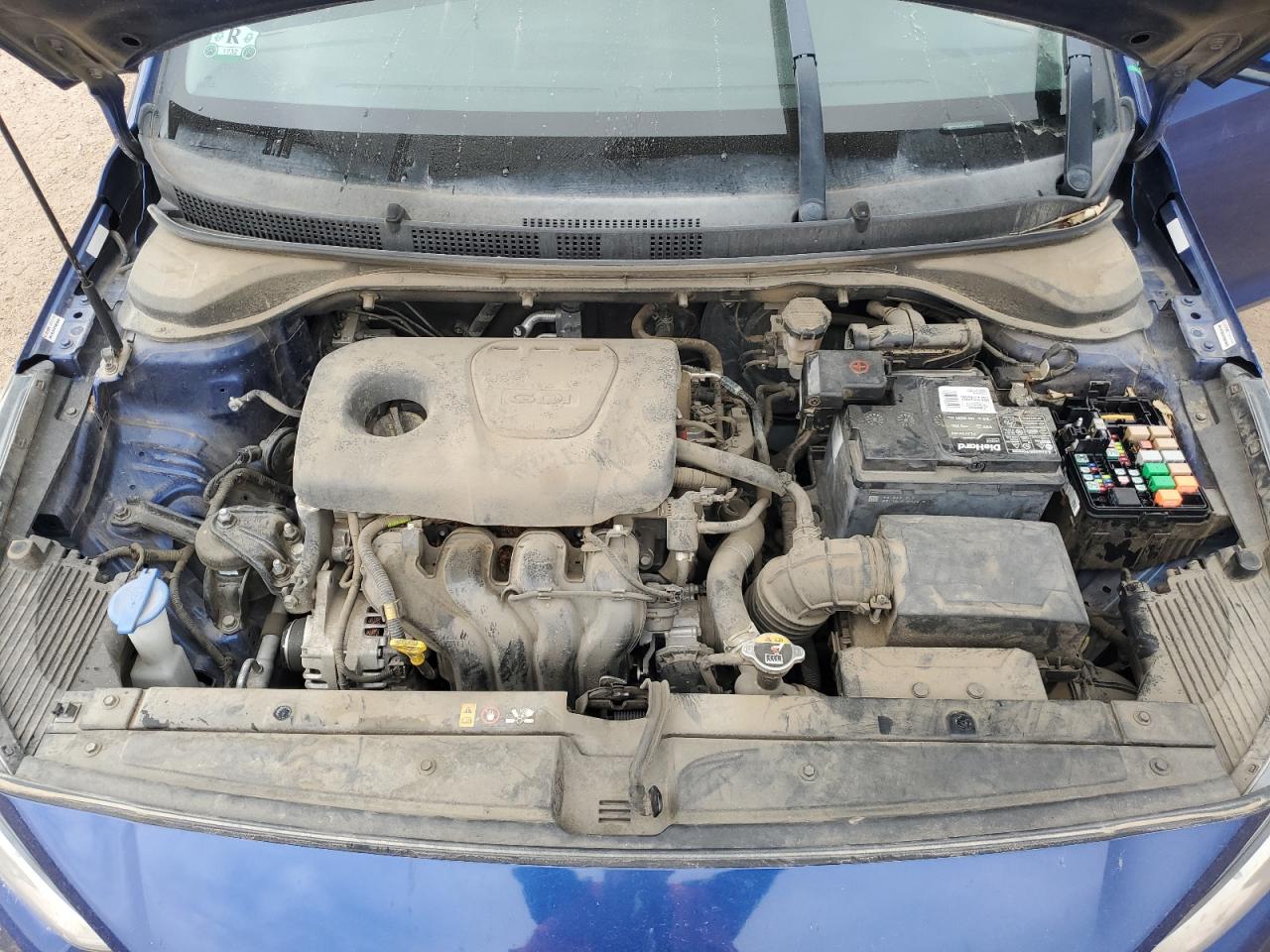 2018 Hyundai Accent Se Синий vin: 3KPC24A39JE022577