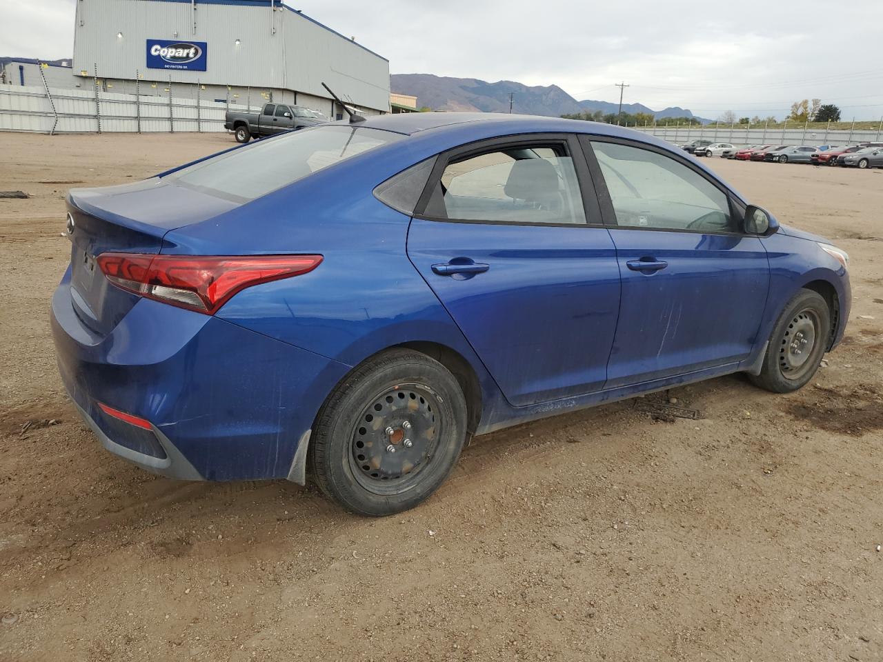 2018 Hyundai Accent Se Синий vin: 3KPC24A39JE022577