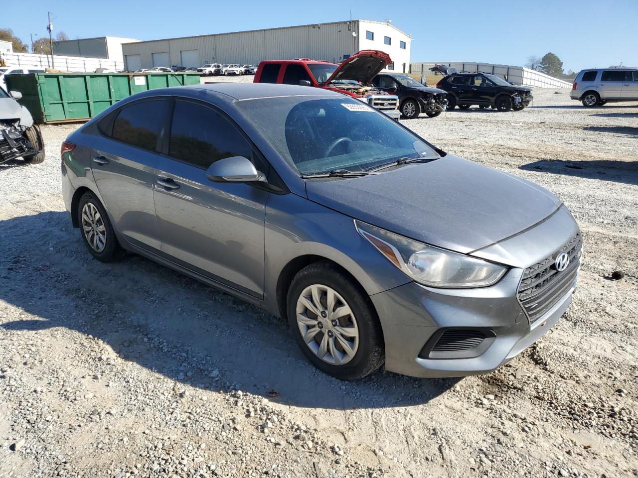 2018 Hyundai Accent Se Серый vin: 3KPC24A3XJE026489