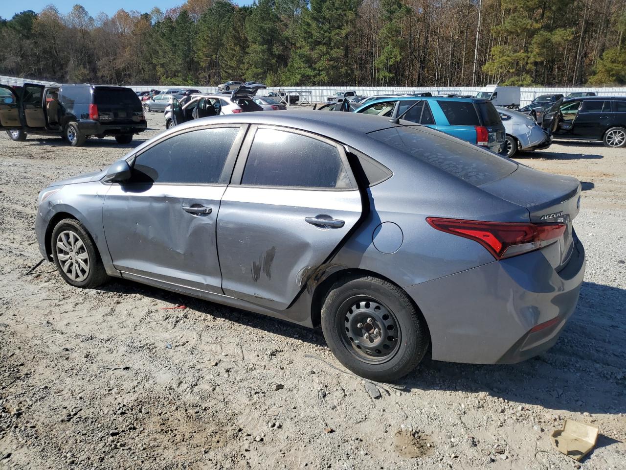 2018 Hyundai Accent Se Серый vin: 3KPC24A3XJE026489