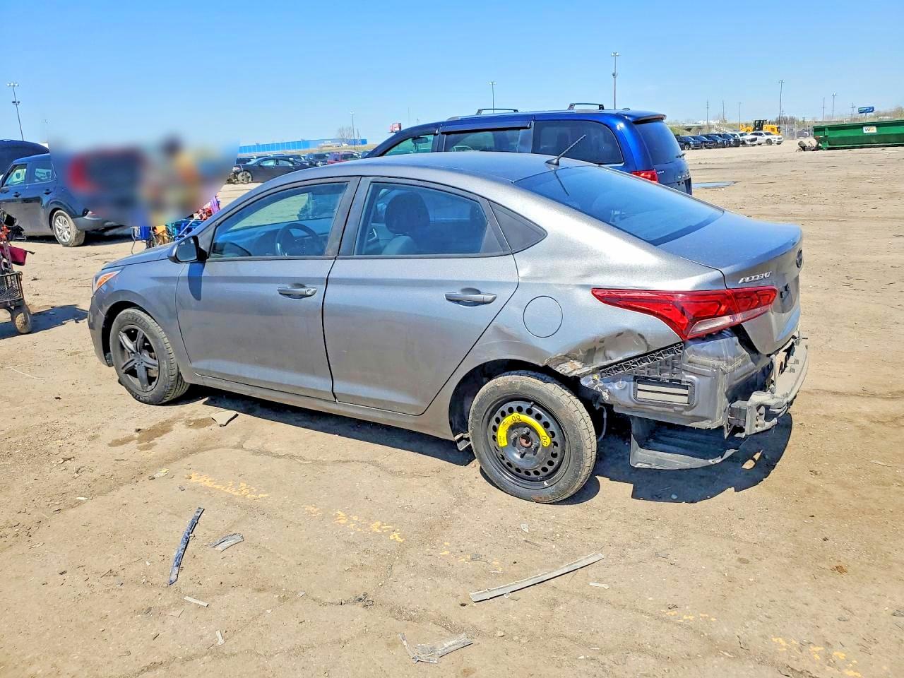 2019 Hyundai Accent Se Silver vin: 3KPC24A3XKE069604